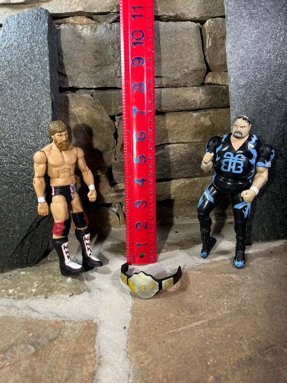 Wrestler Daniel Bryan & Bam Bam Bigelow WCW Marvel 1999 6" Figure